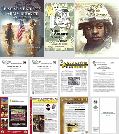 Montage of AUSA publciations